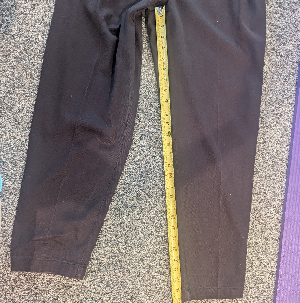 vintage Liz Claiborne Chocolate Brown Trousers - Picture 6 of 7